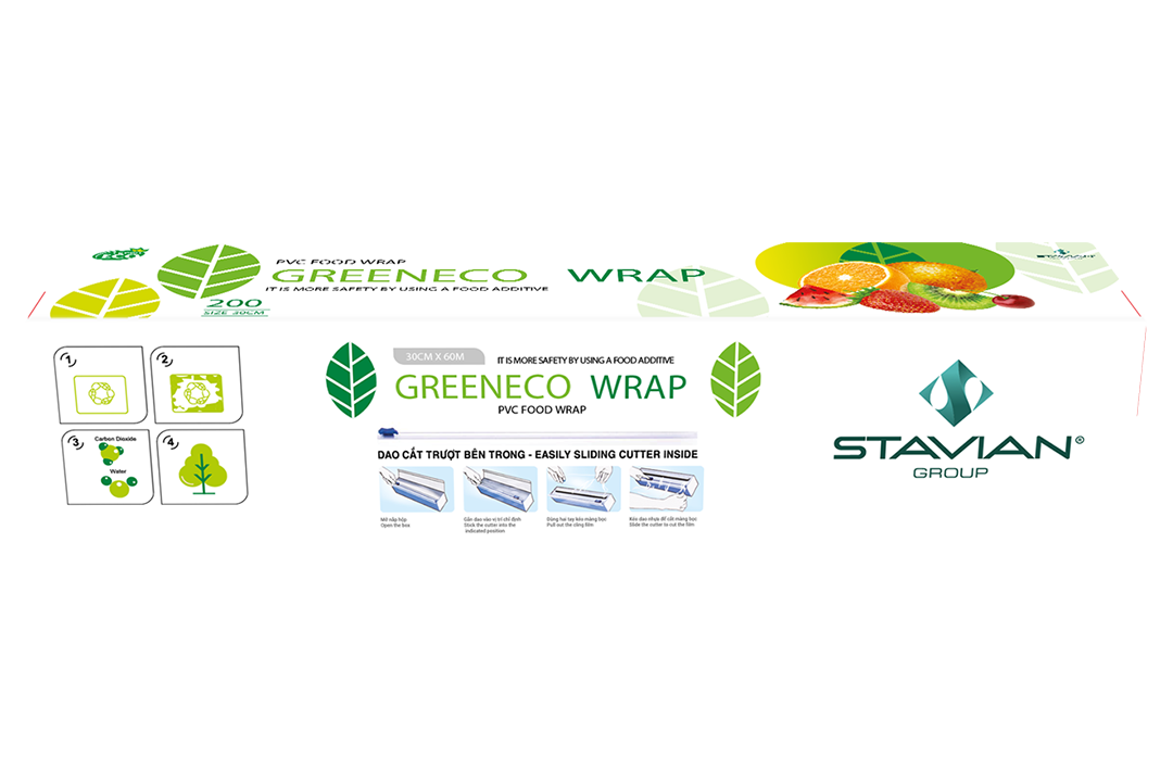 Màng bọc thực phẩm PVC GREEN ECO 30cm x 60m